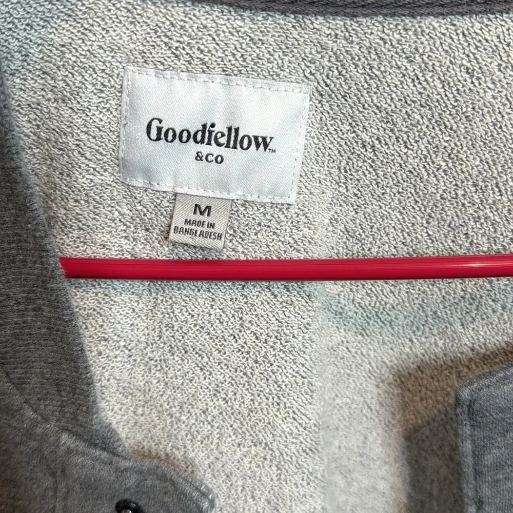Goodfellow Button Down Sweatshirt Size M - Picture 2 of 4